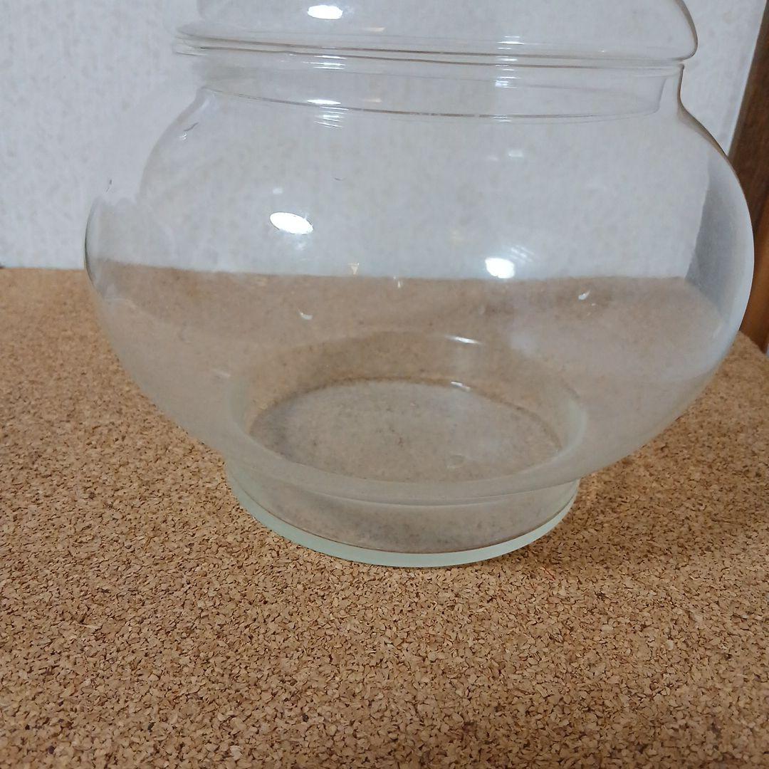 昭和レトロ 蓋付き ガラス容器 ヴィンテージ