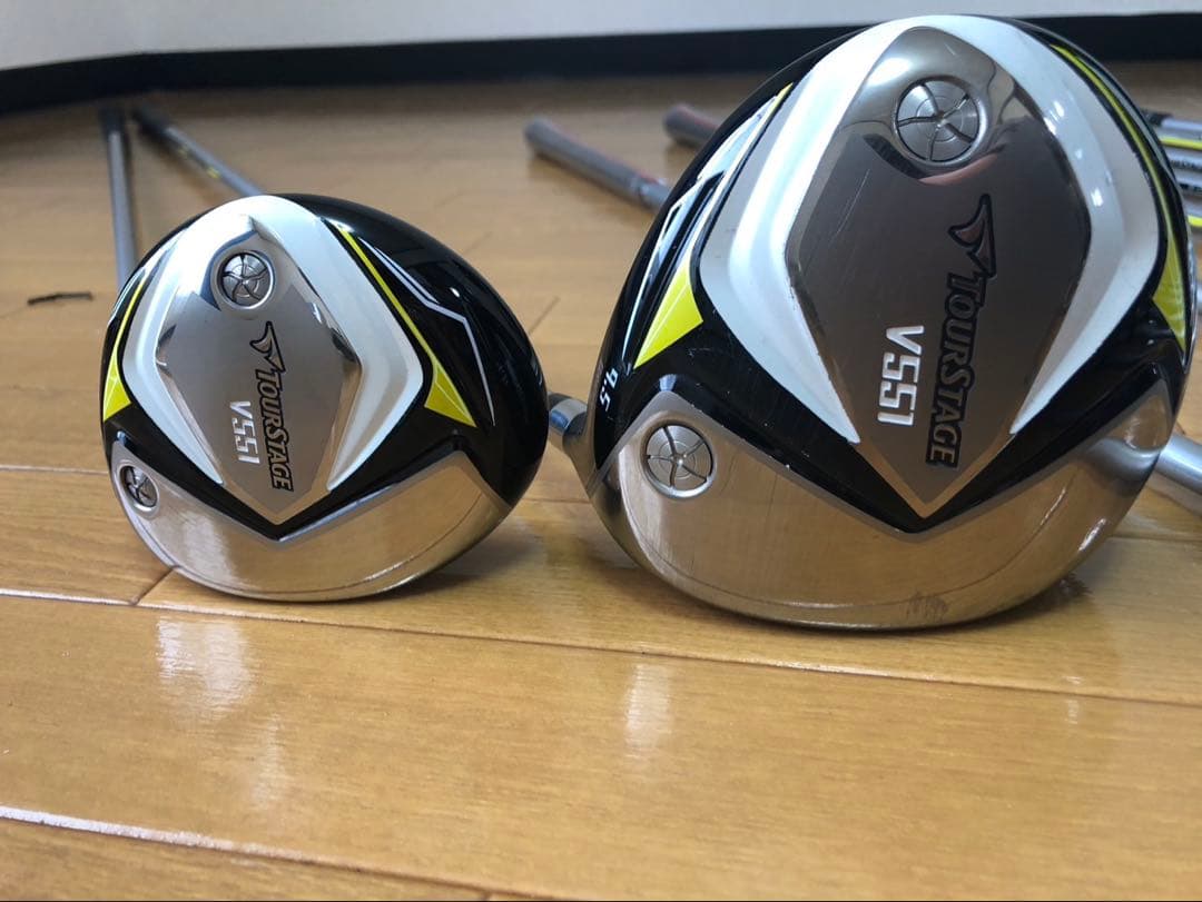 良品☆TOURSTAGEゴルフクラブ フルセット　Ｖ551 キャディバッグ付