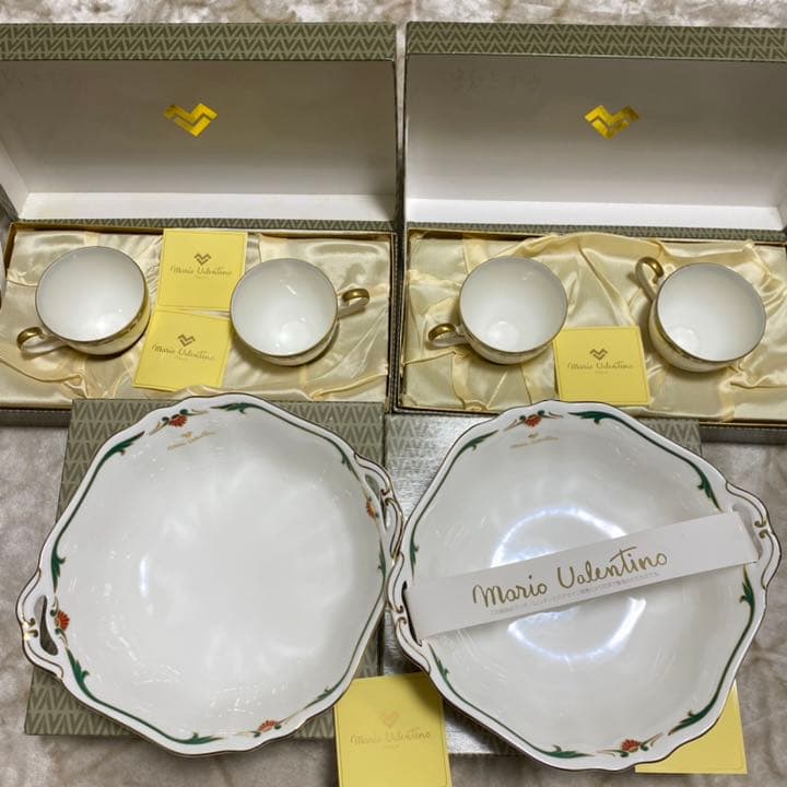 Mario Valentin食器　サラダボール2点セット　カップ4客セット未使用