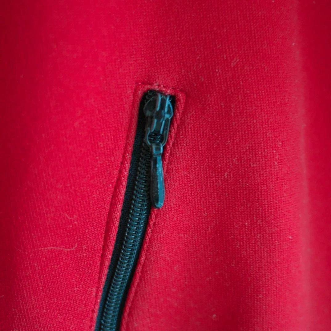 70s 西ドイツ デサント adidas トラックジャケット 赤黒 サイズ6
