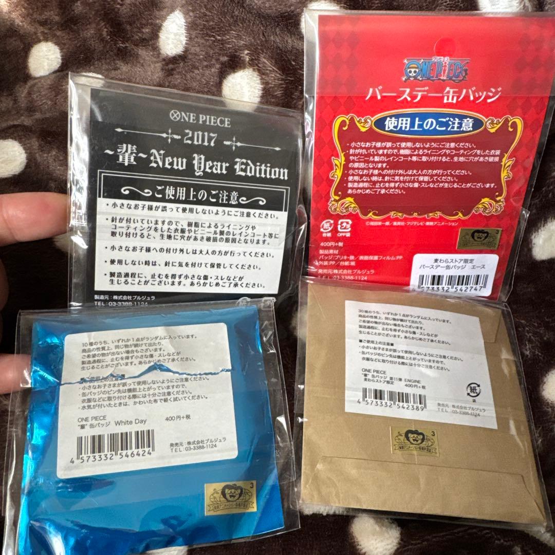 ONE PIECE エース　缶バッジ