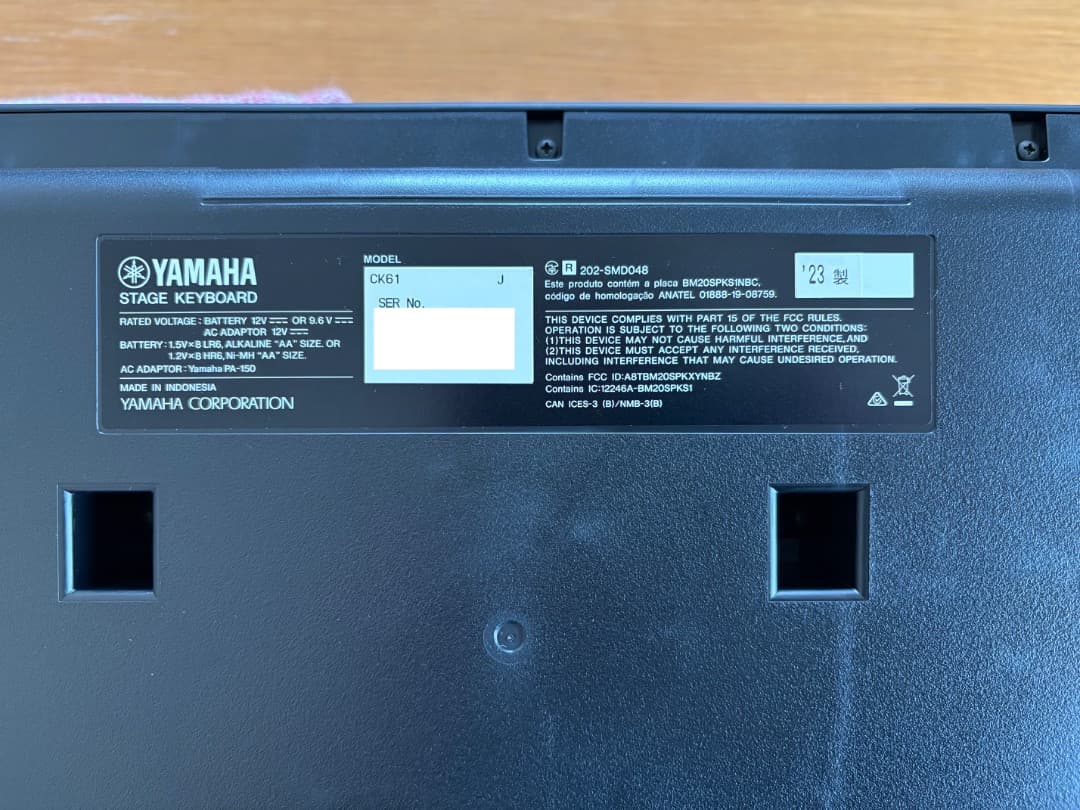 YAMAHA CK61 ステージキーボード