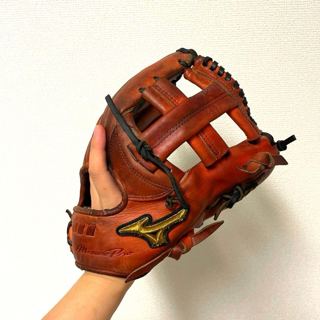 388 ミズノプロ キップレザー 即戦力 硬式 内野手用グローブ