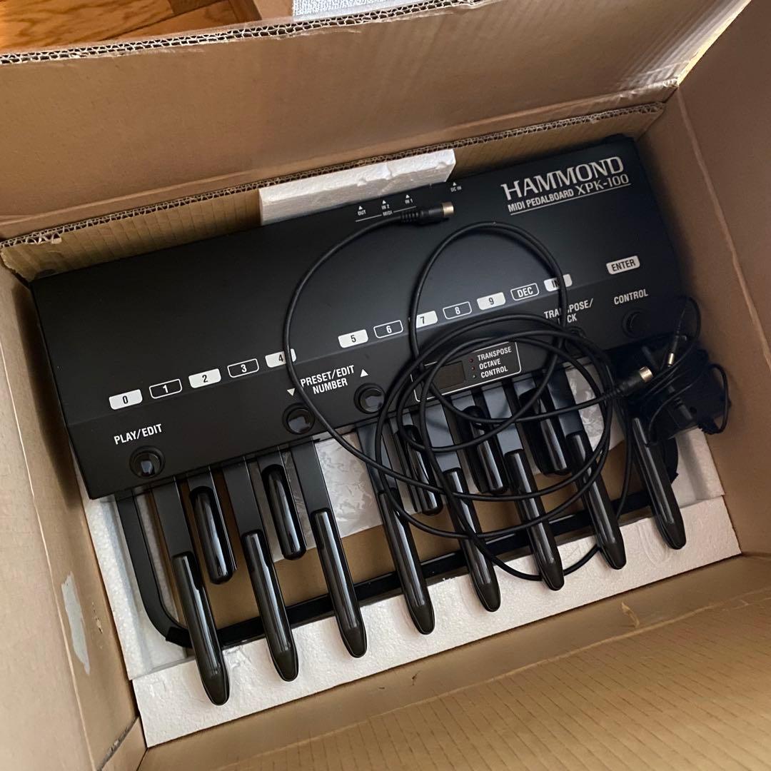 【生産終了】HAMMOND XPK-100 MIDIペダルボード 箱付美品