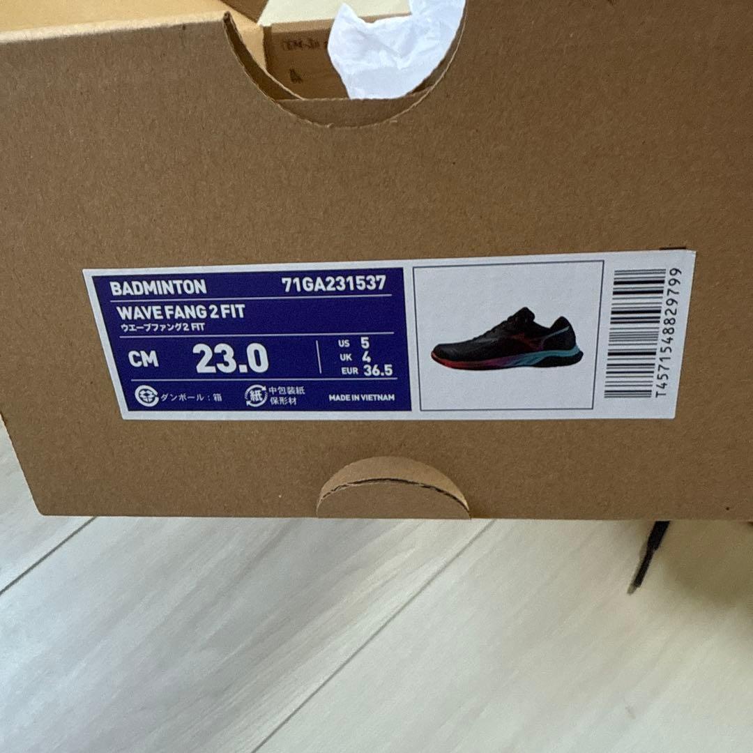 WAVE FANG 2 FIT バドミントンシューズ 23.0cm