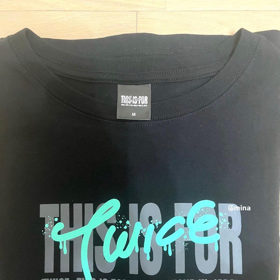 TWICE THIS IS FOR Tシャツ BLACK ミナ Mサイズ