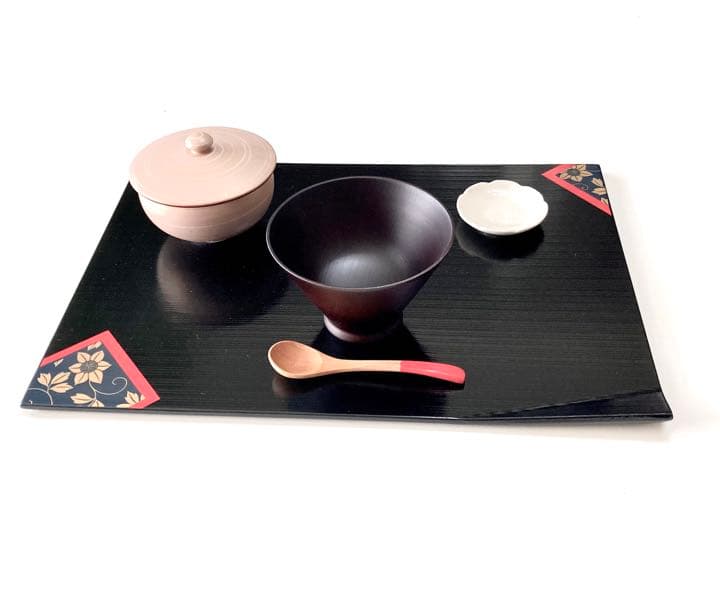 ◆催事に！　天然木　隅折卓上膳　5膳　ランチョンマット代わりにも！　未使用　新品