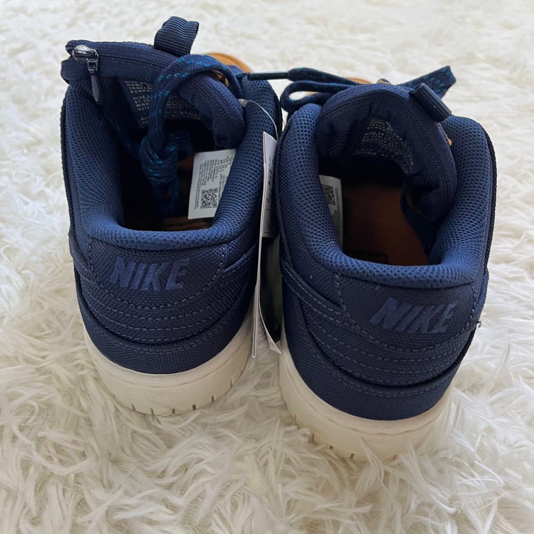 タグ付き美品/ Nike DUNK LOW PRO ネイビー/ブラウン 24.5