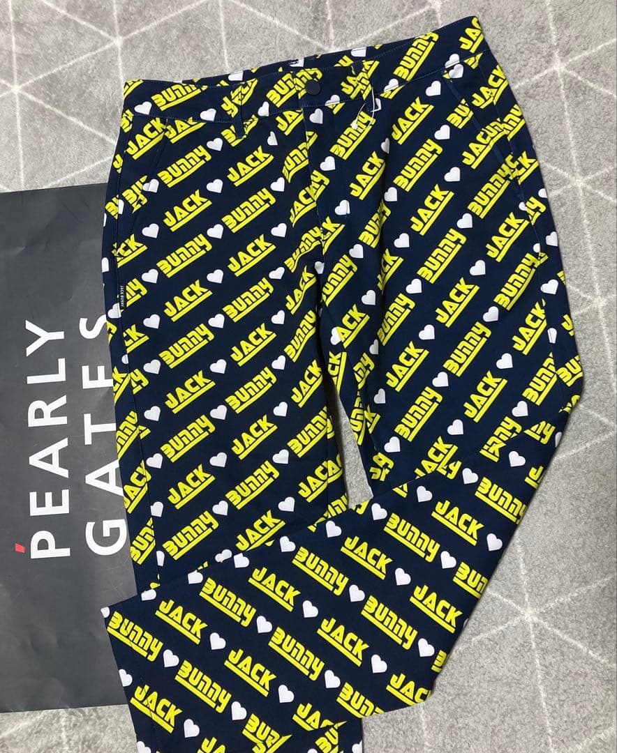 新品 ジャックバニー 2WAYストレッチツイルボンディングパンツ(4)M/紺