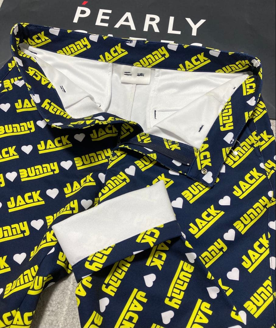 新品 ジャックバニー 2WAYストレッチツイルボンディングパンツ(4)M/紺
