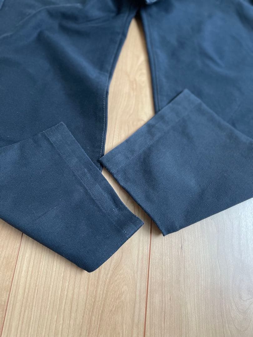 パーリーゲイツ　PG89 スリムフィットパンツ ネイビー　ライン　刺繍　ロゴ