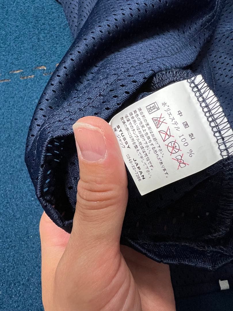 マカマカ STUSSY ステューシー　ネイビー ベースボールシャツ　L