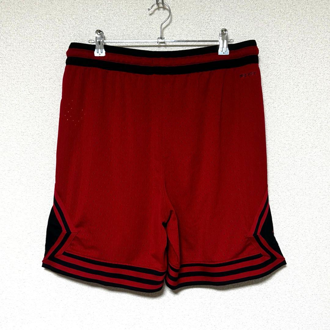 JORDAN ジョーダン バスパン XL ショーツ 赤×黒 ダイヤモンド