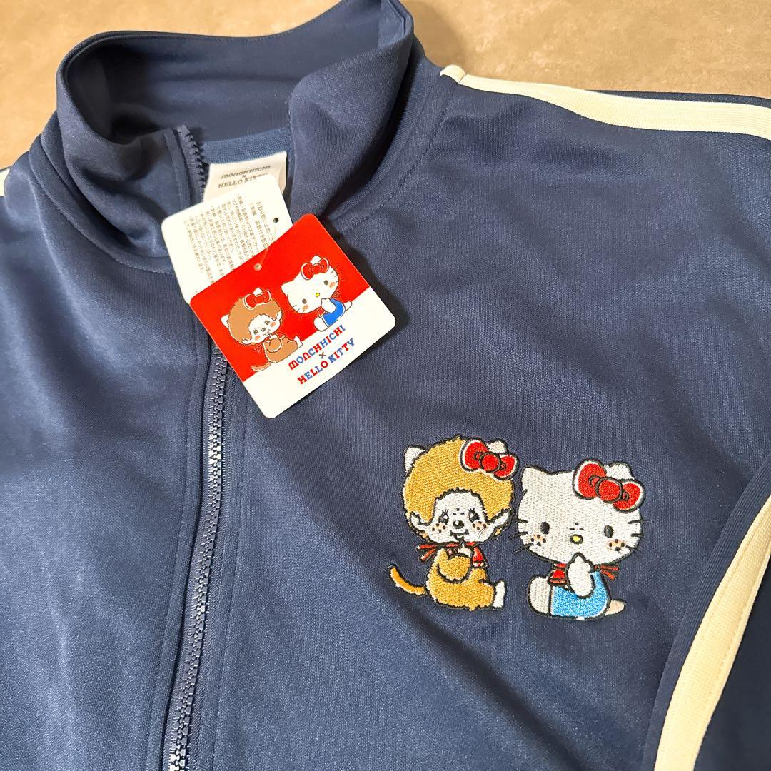 【新品未開封】サンリオ　キティ×モンチッチ　コラボ　長袖ジャージ上下　ネイビーL