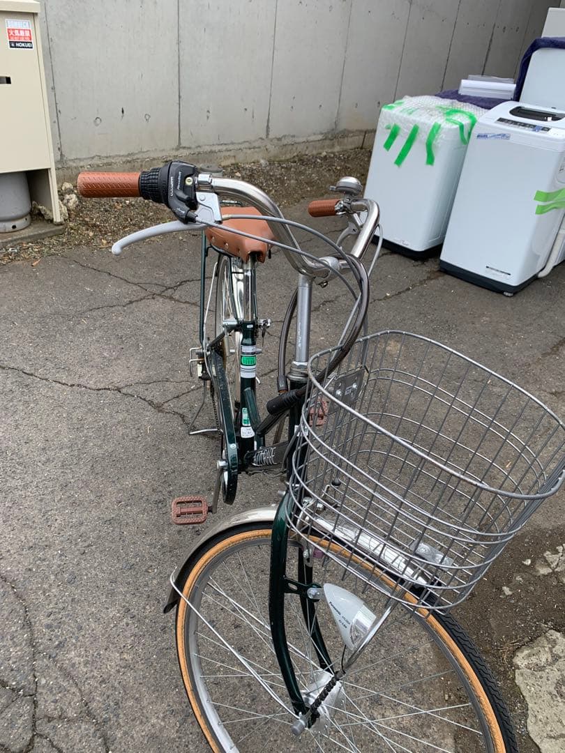 一般車 ママチャリ AZZURARE グリーン中古札幌引取り限定