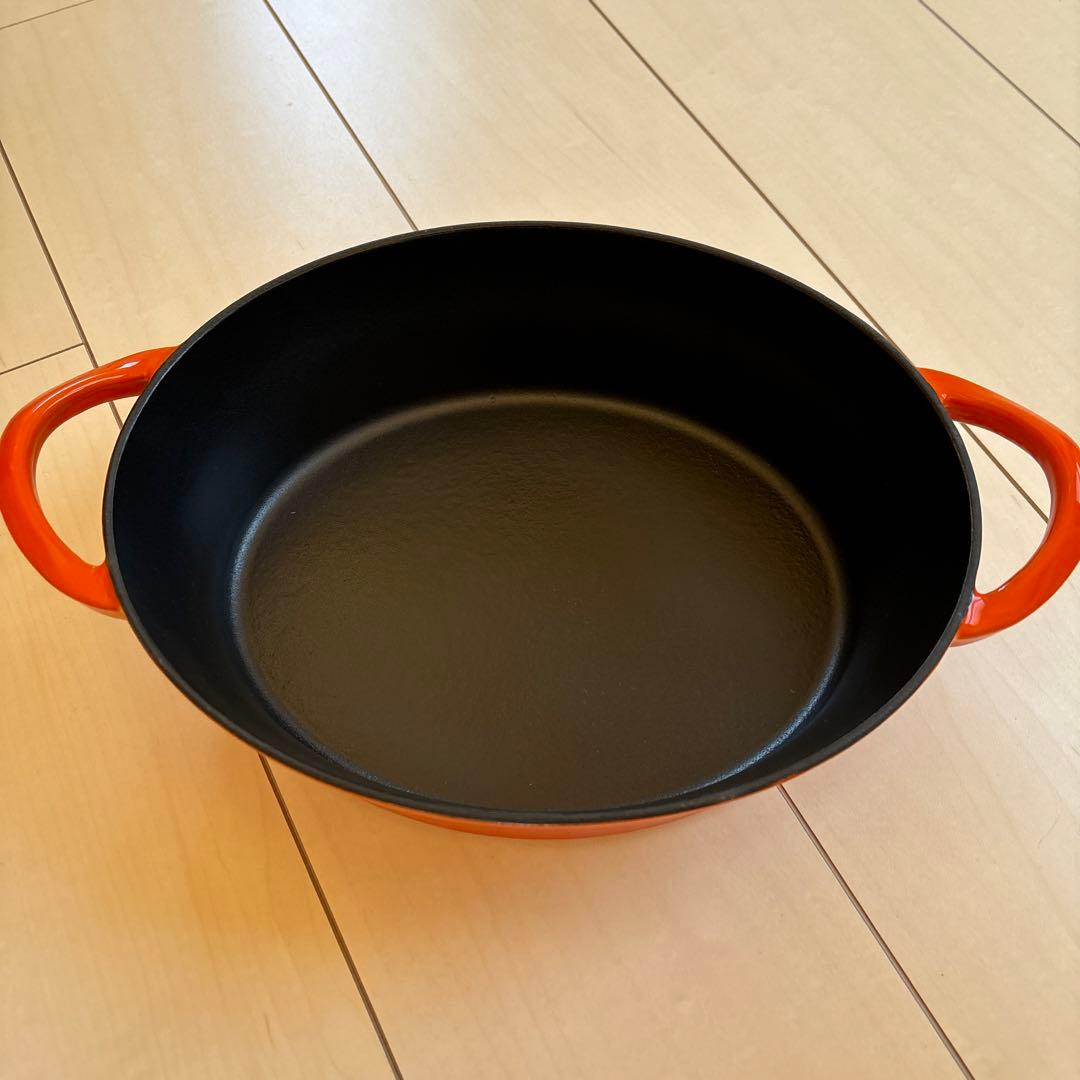 新品未使用　GoodPlus キャストポット オレンジ 直径約26㎝
