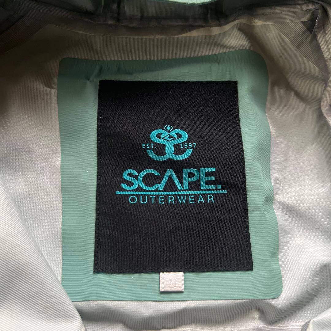 SCAPE スノーボードウェア 上下 M ユニセックス 水色×ベージュ 美品