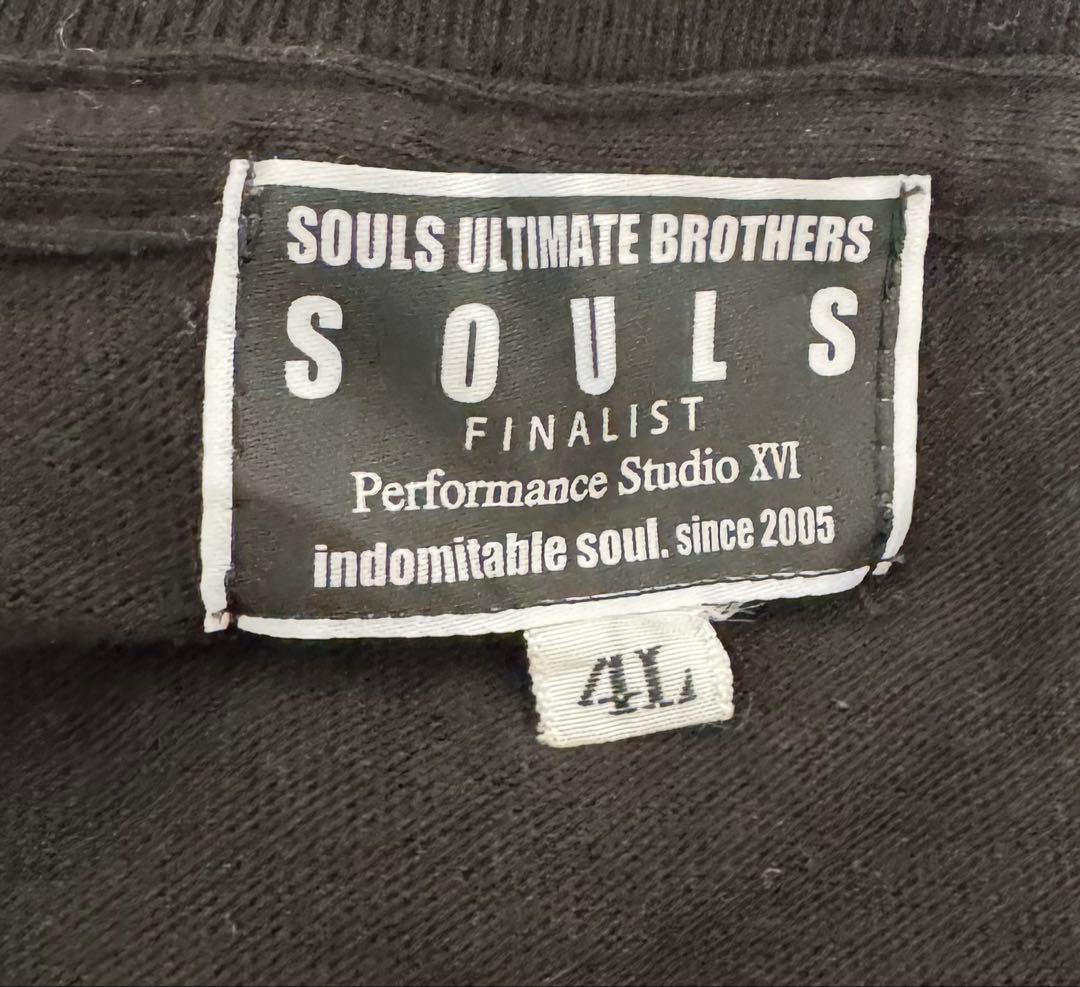 SOULS ソウルズ Tシャツ 黒 4L 大きいサイズ 綿100% 黒