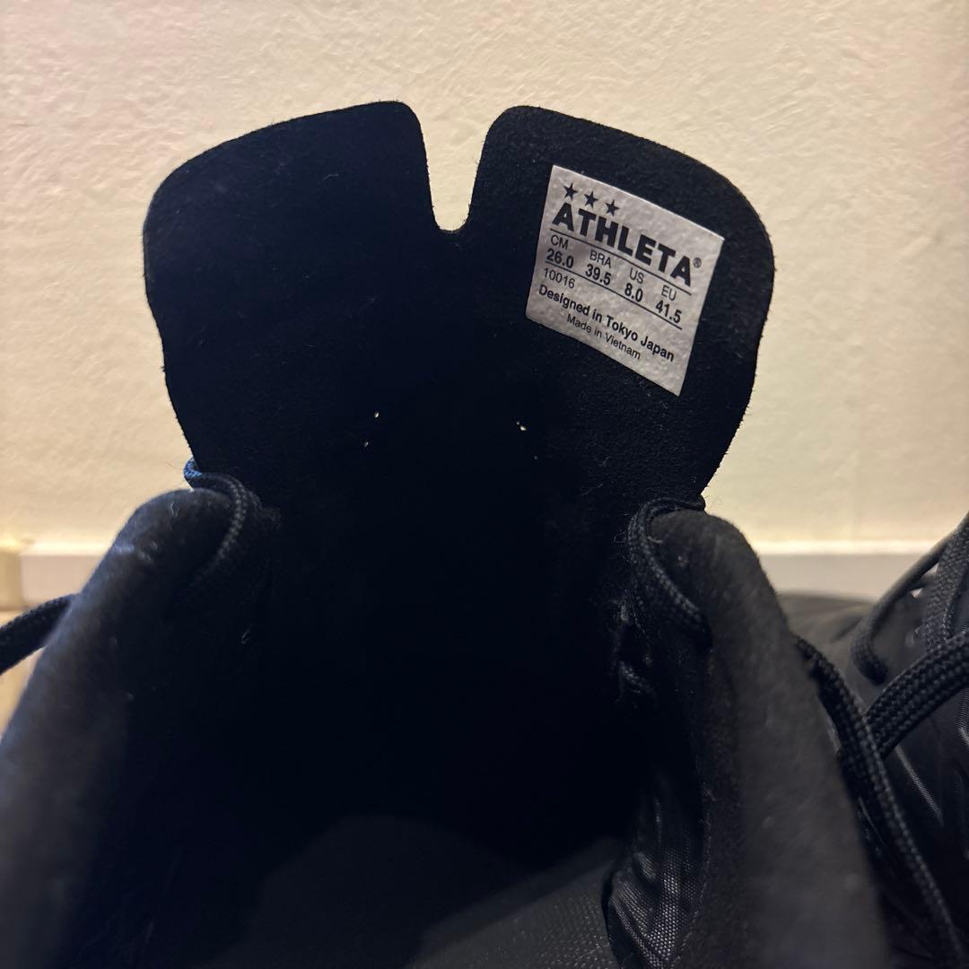 注目‼️ ATHLETA O Rei ブラック スパイクシューズ