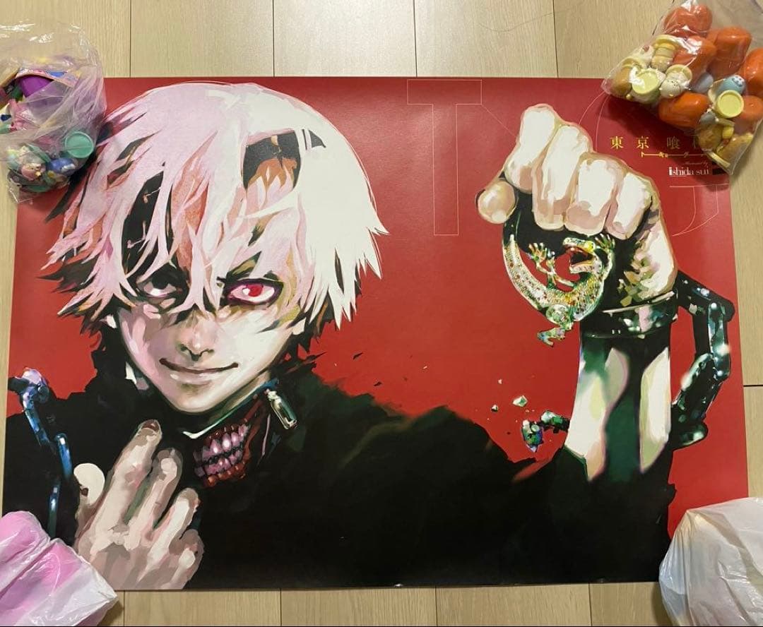 石田スイ展 東京喰種:re 金木研 タペストリー ポスターセット B2 B3