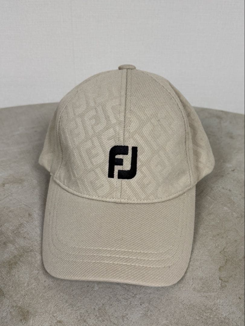 【未使用】FootJoy FJ キャップ ベージュ 韓国正規店購入