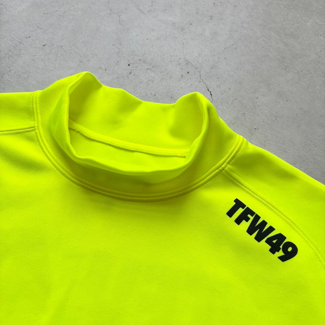 TFW49 ティーエフダブリュー49 半袖モックネックTシャツ 蛍光イエロー M