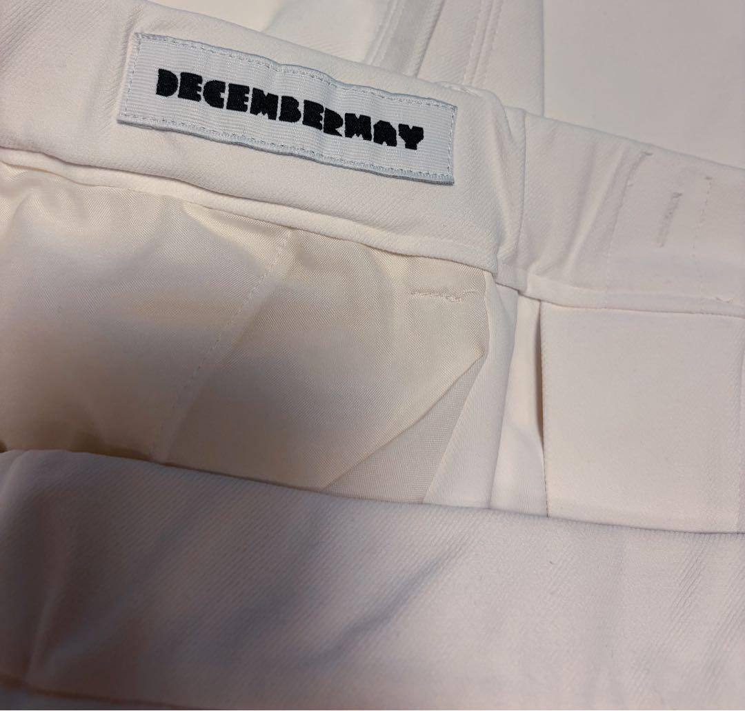 DECEMBERMAY MEN'S ストレッチテーパードパンツ