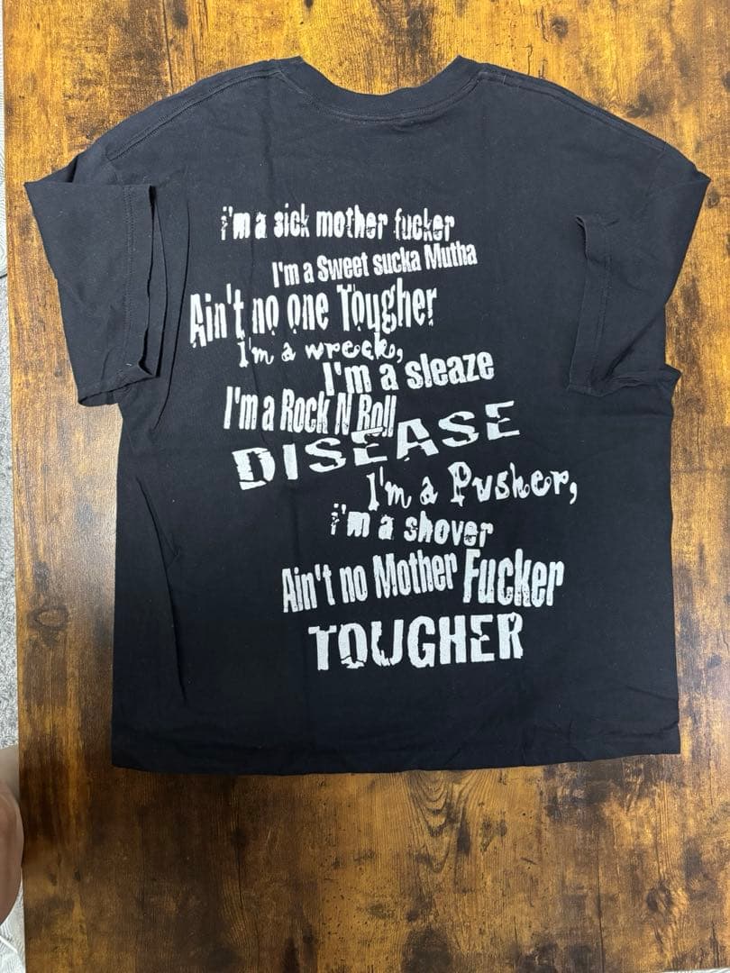 XL 90s モトリークルー Find Myself ヴィンテージTシャツ 黒