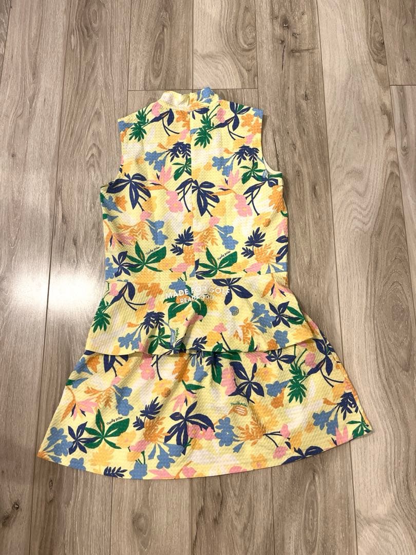 【超美品】パーリーゲイツ　上下セット　レディース　　夏物ゴルフウエア