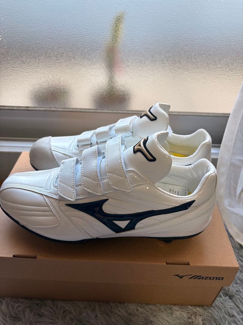 Mizuno スパイクシューズ ホワイト/ネイビー