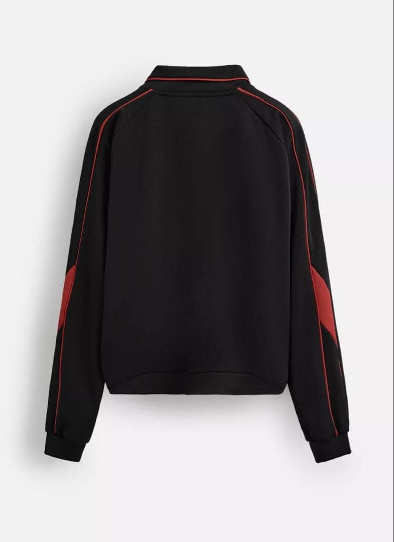 2175 新品　ZARA 完売品　レトロ　サッカー　ジャケット　ブラック　M