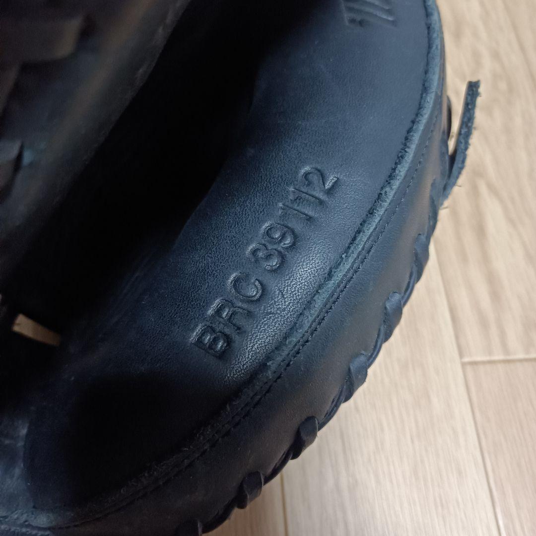 ZETT　キャッチャーミット　軟式　BRC39112　ブラック　右利き