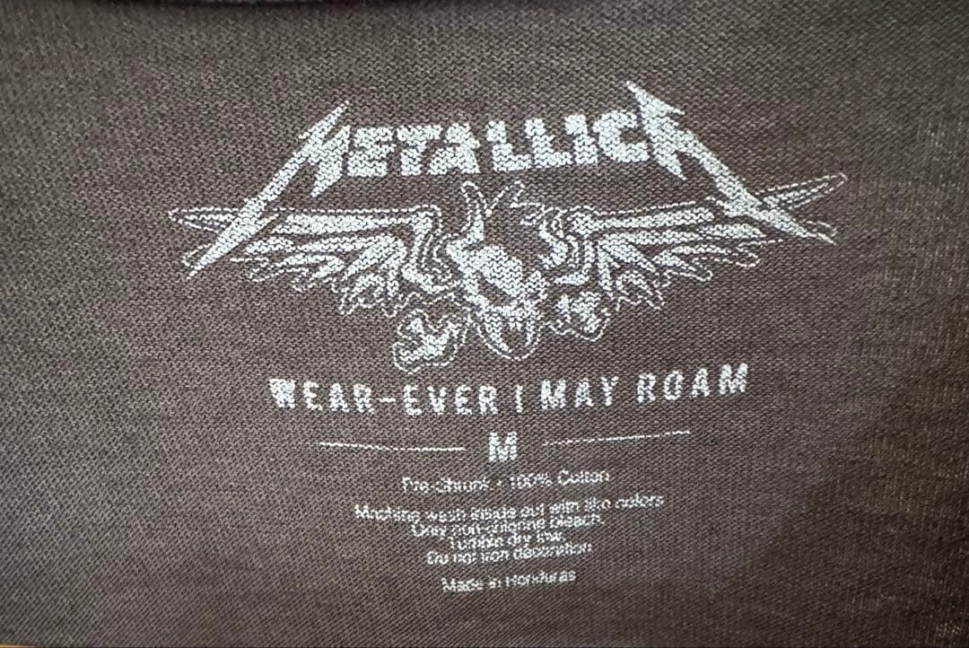 メタリカ オフィシャル ライブ場所 & 日付入りTシャツ LLICA