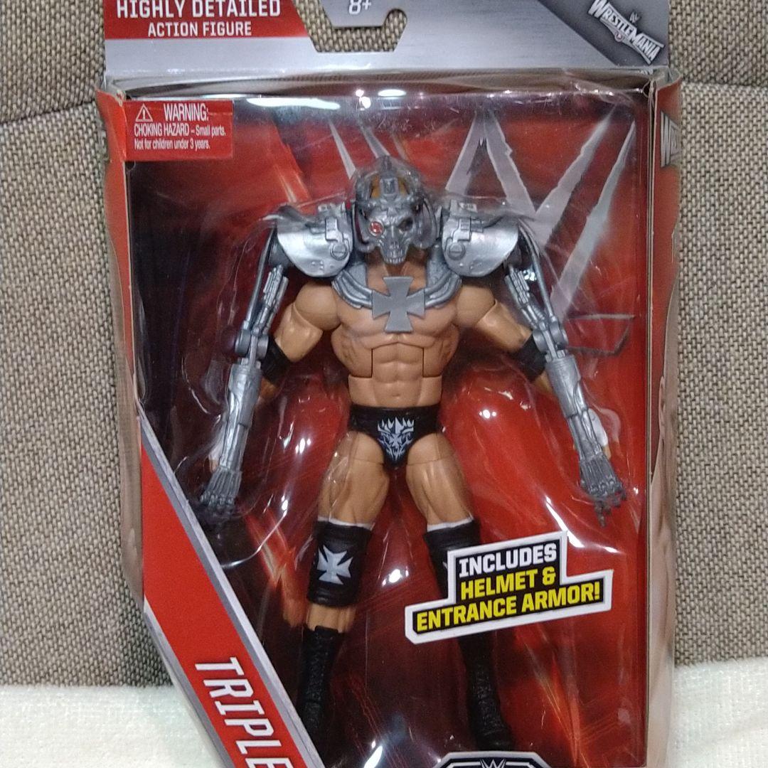 未開封　WWE エリート　トリプルH ターミネーターコスチューム　レッスルマニア