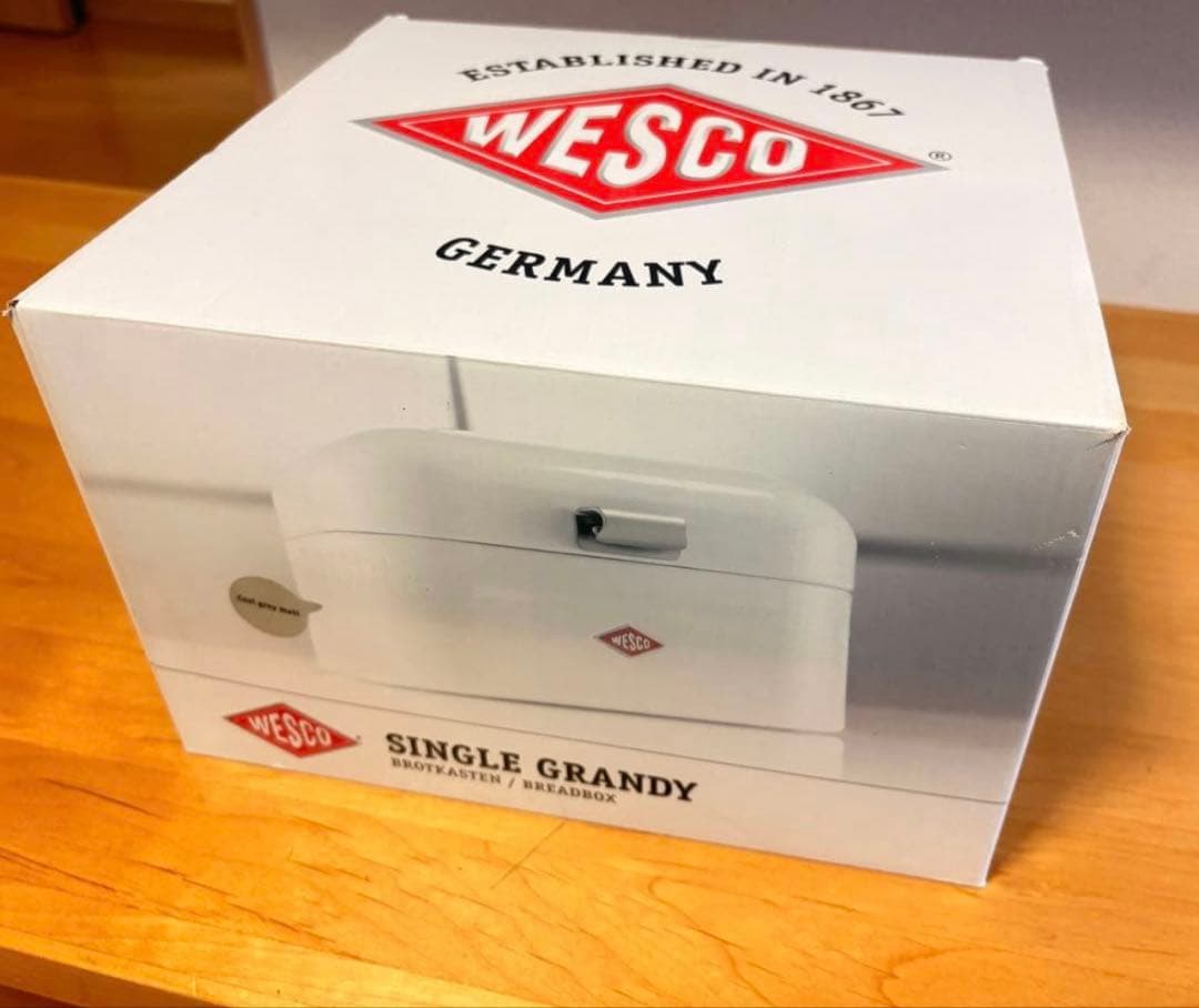 【箱付き・新品未使用】WESCO ブレッドボックス パンケース S マットグレー