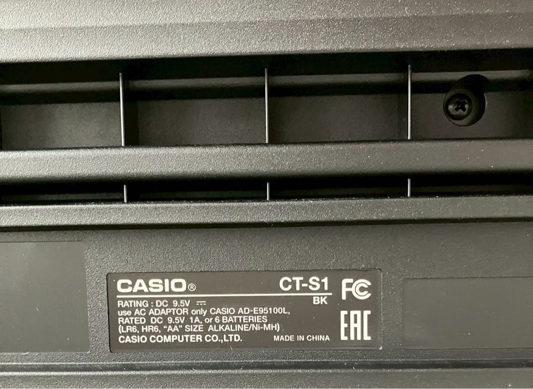 CASIO 電子ピアノ ACアダプター付き CT-S1