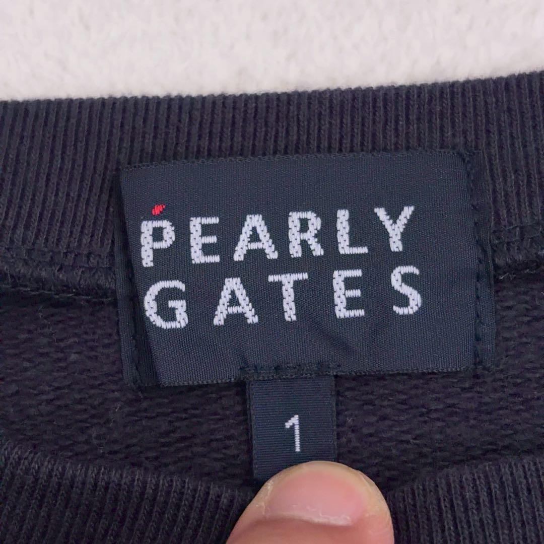 パーリーゲイツ】PEARLY GATES ゴルフ トレーナー リンゴ 刺繍 切替