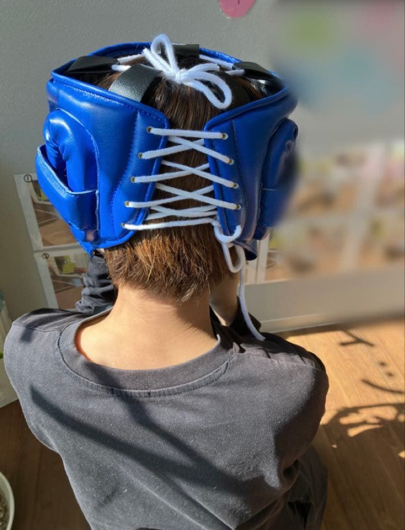 Winning ヘッドギア 青 L