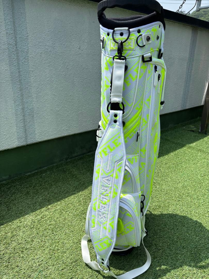Ｖフレックス　スタンド　キャディバッグ　ゴルフバッグ　新品　ホワイト　イエロー