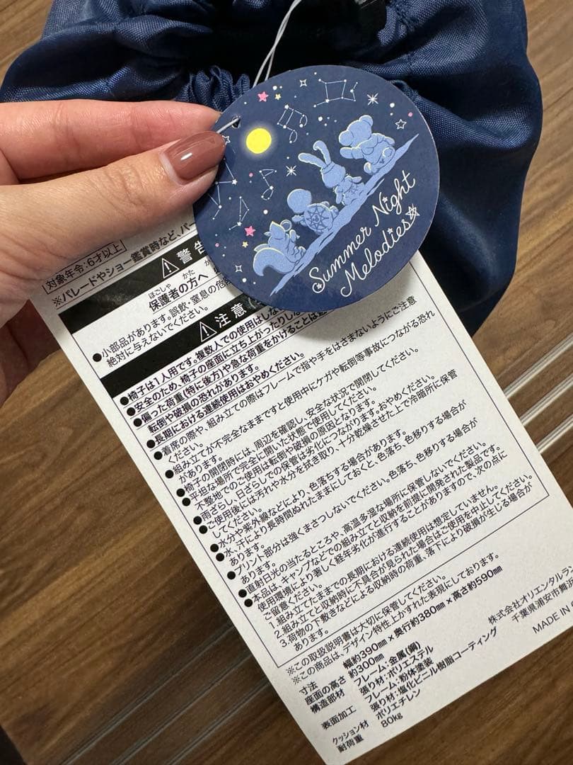 ダッフィー＆フレンズのサマーナイト・メロディーの アウトドアチェアー