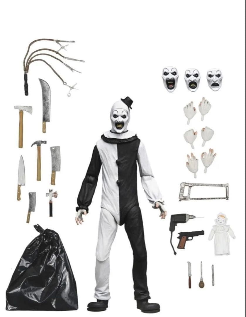 新品未開封　NECA テリファー アート・ザ・クラウン アクションフィギュア