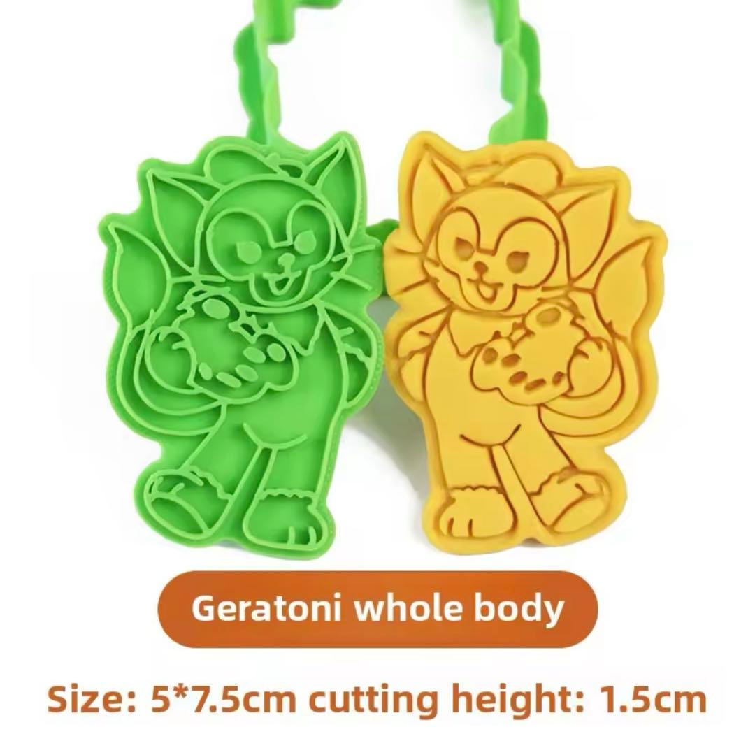 未使用◇ ダッフィーフレンズ 全身 顔型 14個セット クッキー型 お菓子作り