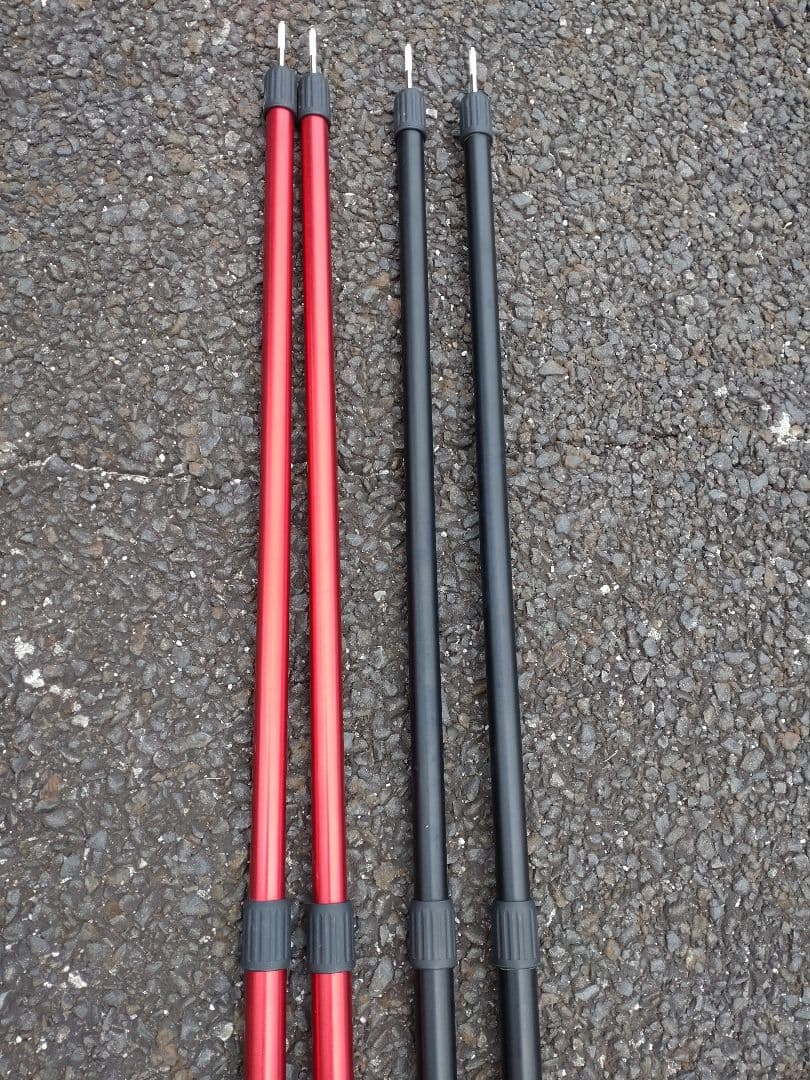 FIELDDOOR アルミタープポール 4本セット