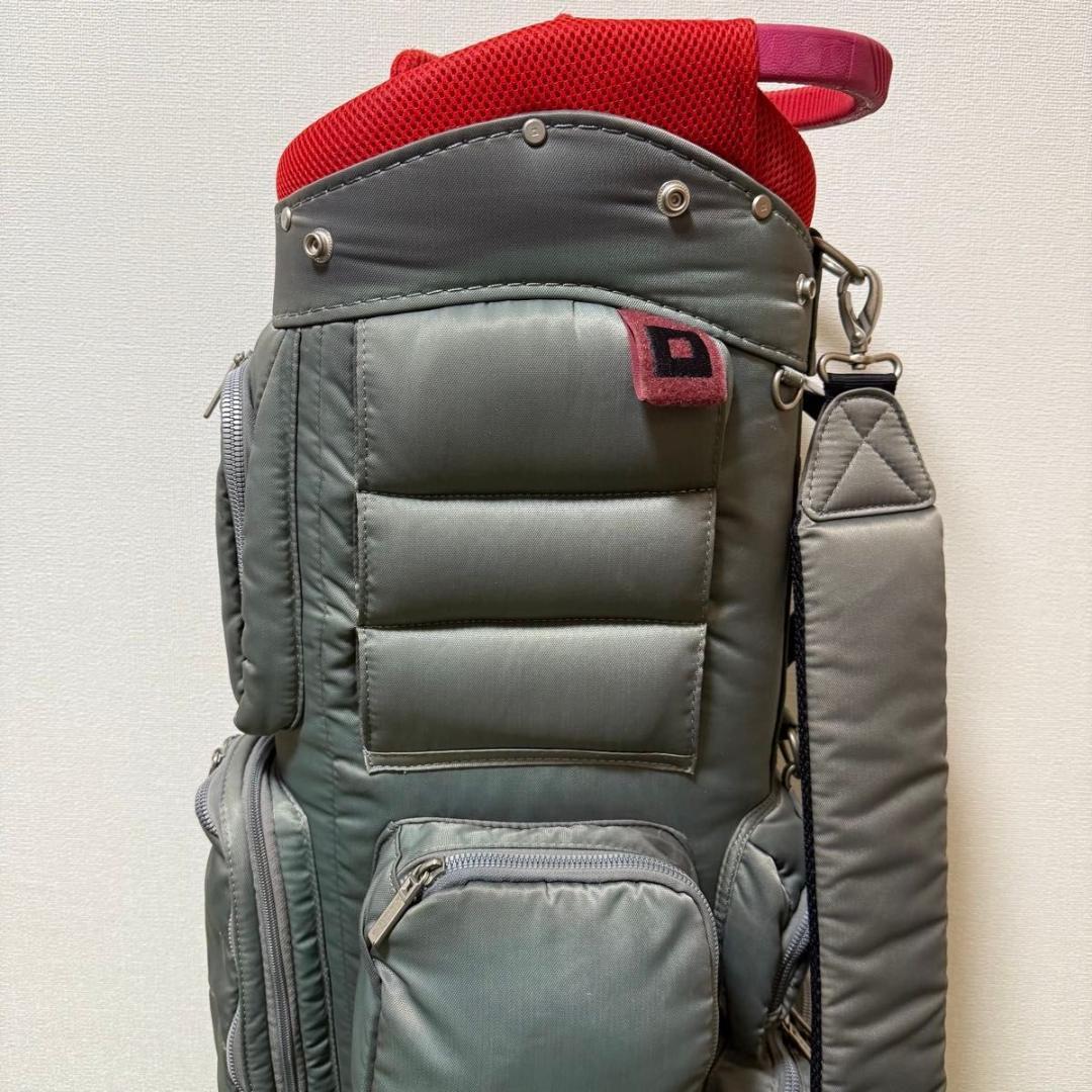 ONOFF オノフ キャディバッグ ゴルフバッグ カーキ系 収納豊富
