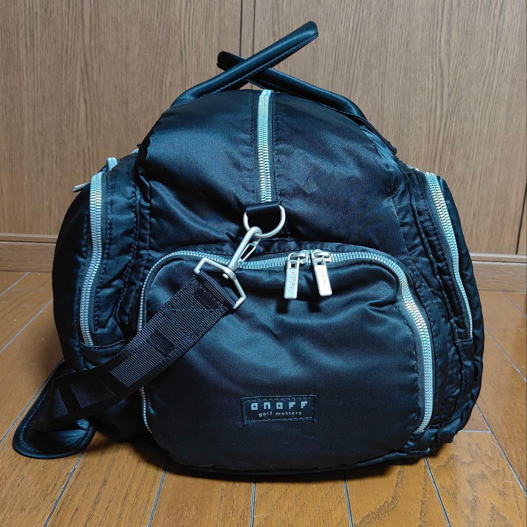 【良品】onoff オノフ ゴルフバッグ ボストンバッグ 黒 2way