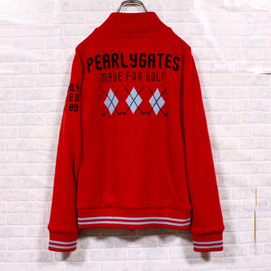 パーリーゲイツ バックロゴ ニット ジャケット ブルゾン ゴルフ ウェア