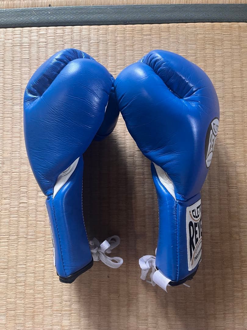 CLETO REYES プロフェッショナル ボクシンググローブ 青 8oz