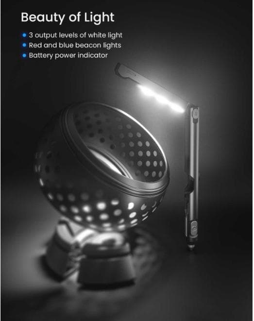 WUBEN E61 Black USB充電式LEDペンライト多機能戦術ライト