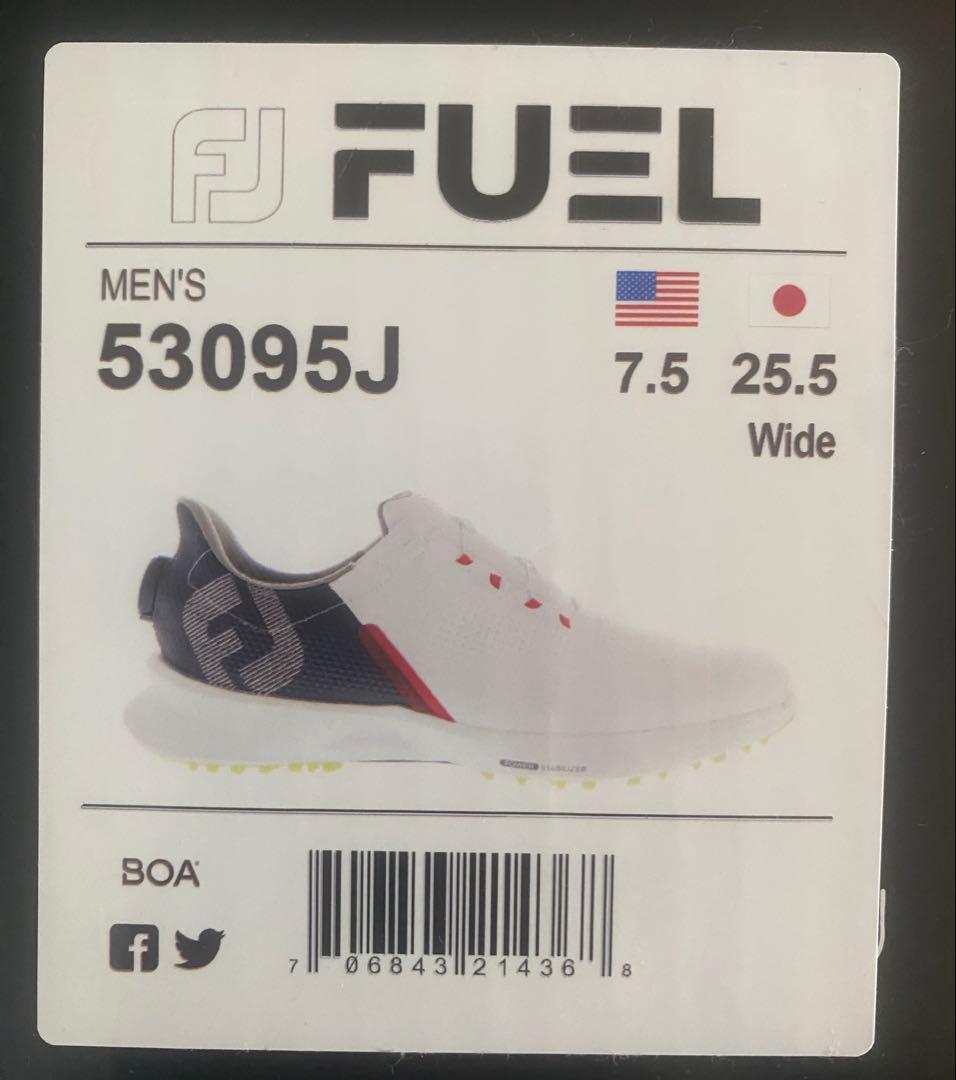 【新品未使用】FootJoy ゴルフシューズ BOAシステム　25.5cm