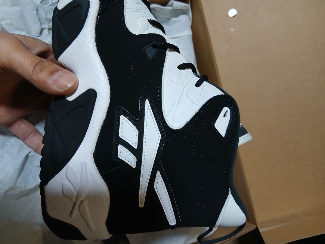Reebok バスケットボールシューズ ブラック/ホワイト 29サイズ